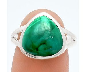 Malachite Eye Ring size-8 SDR244485 R-1005, 12x12 mm