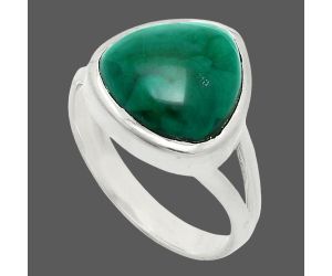 Malachite Eye Ring size-8 SDR244485 R-1005, 12x12 mm