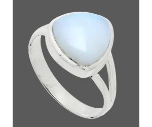 White Opal Ring size-10 SDR244487 R-1005, 12x12 mm