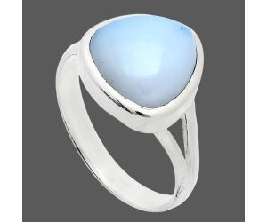 White Opal Ring size-10 SDR244488 R-1005, 12x12 mm