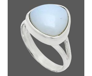 White Opal Ring size-8 SDR244489 R-1005, 12x12 mm