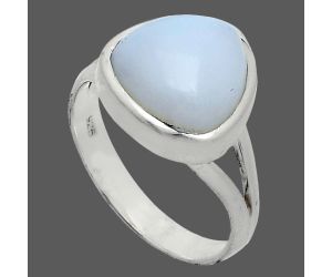 White Opal Ring size-9 SDR244496 R-1005, 12x12 mm