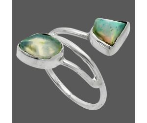 Ethiopian Opal Rough Ring size-7 SDR244497 R-1169, 7x9 mm