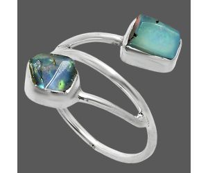 Ethiopian Opal Rough Ring size-7 SDR244506 R-1169, 7x5 mm