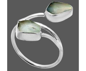 Ethiopian Opal Rough Ring size-8 SDR244534 R-1169, 7x9 mm