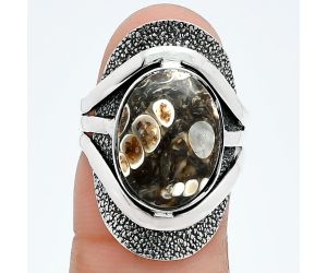 Turtella Jasper Ring size-7 SDR244658 R-1402, 11x15 mm