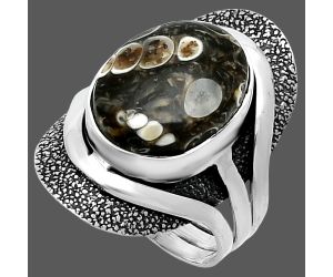 Turtella Jasper Ring size-7 SDR244658 R-1402, 11x15 mm