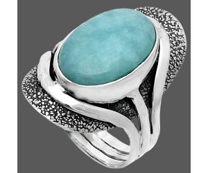 Paraiba Amazonite Ring size-8 SDR244677 R-1402, 11x16 mm