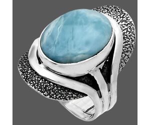 Larimar (Dominican Republic) Ring size-8 SDR244688 R-1402, 11x15 mm