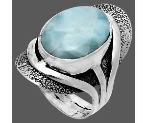 Larimar (Dominican Republic) Ring size-7 SDR244689 R-1402, 12x16 mm