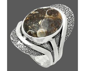 Turtella Jasper Ring size-8 SDR244724 R-1402, 12x15 mm