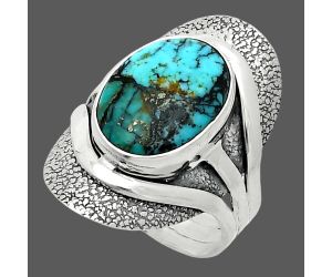 Lucky Charm Tibetan Turquoise Ring size-7 SDR244730 R-1402, 10x14 mm