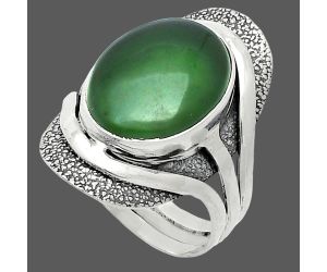 Nephrite Jade Ring size-8 SDR244735 R-1402, 12x16 mm