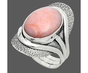 Pink Opal Ring size-8 SDR244736 R-1402, 12x16 mm