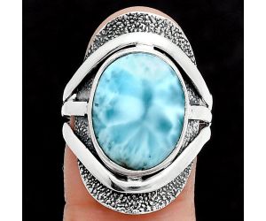 Larimar (Dominican Republic) Ring size-8 SDR244739 R-1402, 12x16 mm