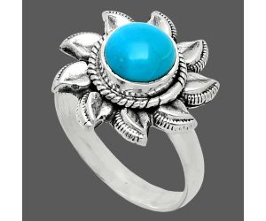 Sun - Sleeping Beauty Turquoise Ring size-7 SDR244747 R-1617, 7x7 mm