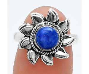 Sun - Lapis Lazuli Ring size-7 SDR244750 R-1617, 7x7 mm