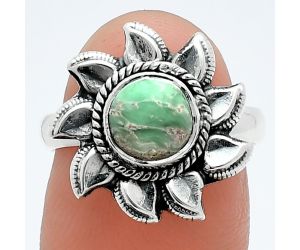 Sun - Utah Variscite Ring size-7 SDR244751 R-1617, 7x7 mm