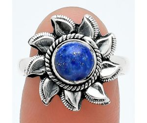 Sun - Lapis Lazuli Ring size-8 SDR244764 R-1617, 7x7 mm