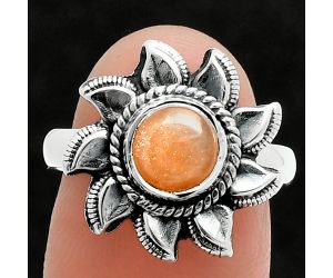 Sun - Sunstone Ring size-7.5 SDR244769 R-1617, 7x7 mm