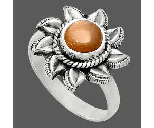 Sun - Sunstone Ring size-7.5 SDR244769 R-1617, 7x7 mm