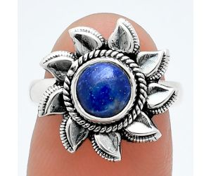 Sun - Lapis Lazuli Ring size-7 SDR244787 R-1617, 7x7 mm