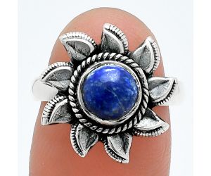 Sun - Lapis Lazuli Ring size-7 SDR244795 R-1617, 7x7 mm