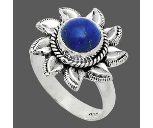 Sun - Lapis Lazuli Ring size-6 SDR244797 R-1617, 7x7 mm