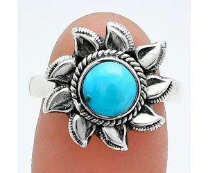 Sun - Sleeping Beauty Turquoise Ring size-8 SDR244801 R-1617, 7x7 mm