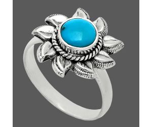 Sun - Sleeping Beauty Turquoise Ring size-8 SDR244801 R-1617, 7x7 mm