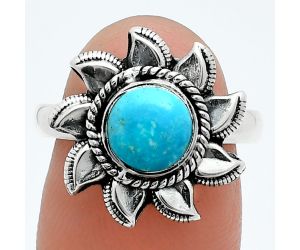 Sun - Sleeping Beauty Turquoise Ring size-7.5 SDR244804 R-1617, 7x7 mm