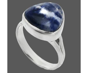 Sodalite Ring size-7 SDR244810 R-1002, 12x12 mm