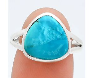 Natural Rare Turquoise Nevada Aztec Mt Ring size-9 SDR244814 R-1002, 12x12 mm