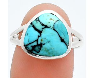 Lucky Charm Tibetan Turquoise Ring size-9 SDR244815 R-1002, 12x12 mm