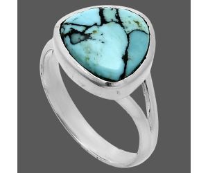 Lucky Charm Tibetan Turquoise Ring size-9 SDR244815 R-1002, 12x12 mm