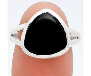 Black Onyx Ring size-8.5 SDR244816 R-1002, 12x12 mm