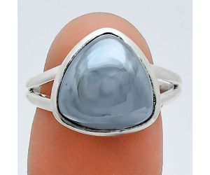 Gunmetal Ring size-8 SDR244818 R-1002, 12x12 mm