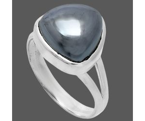 Gunmetal Ring size-8 SDR244818 R-1002, 12x12 mm