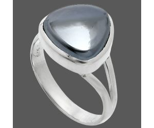 Gunmetal Ring size-9 SDR244819 R-1002, 12x12 mm