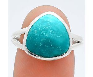 Natural Rare Turquoise Nevada Aztec Mt Ring size-9 SDR244821 R-1002, 12x12 mm