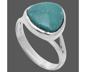 Natural Rare Turquoise Nevada Aztec Mt Ring size-9 SDR244821 R-1002, 12x12 mm