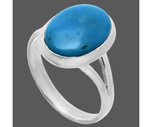 Sleeping Beauty Turquoise Ring size-9 SDR244827 R-1005, 10x14 mm