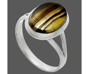 Montana Agate Ring size-10 SDR244835 R-1005, 10x14 mm