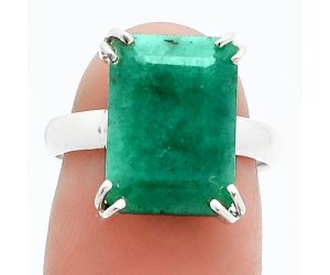 Lab Created Emerald Ring size-7 SDR244837 R-1020, 10x14 mm