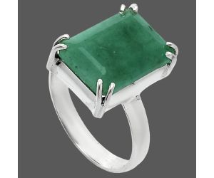 Lab Created Emerald Ring size-7 SDR244837 R-1020, 10x14 mm