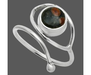 Adjustable Eye - Peanut Obsidian Ring size-8.5 SDR244856 R-1254, 8x8 mm