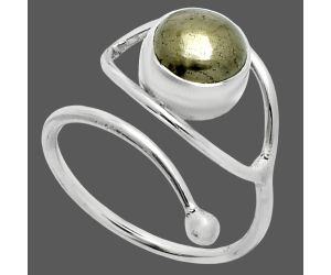 Adjustable Eye - Apache Gold Healer's Gold Ring size-8 SDR244869 R-1254, 8x8 mm