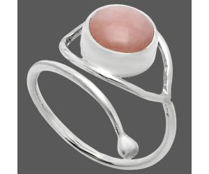 Adjustable Eye - Pink Opal Ring size-8 SDR244873 R-1254, 9x9 mm