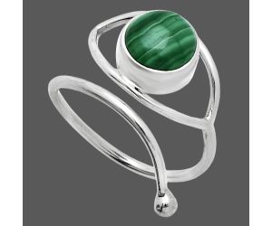 Adjustable Eye - Malachite Eye Ring size-8 SDR244881 R-1254, 8x8 mm