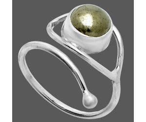 Adjustable Eye - Apache Gold Healer's Gold Ring size-8 SDR244899 R-1254, 8x8 mm